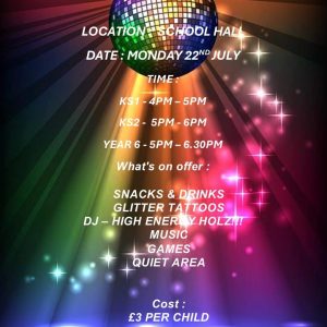 USSPA School Disco July 2024